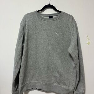 Nike Gray Crewneck Sweatshirt Classic Design